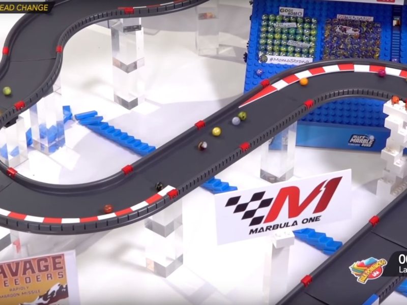 Formule 1, maar dan met knikkers